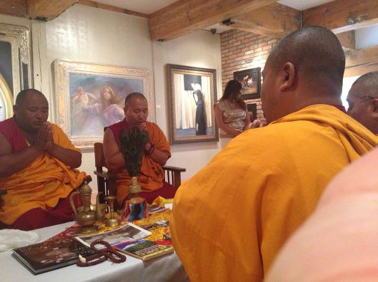 Monks Blessing the Gallery